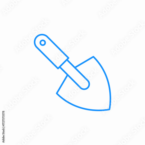 trowel construction tool icon sign vector