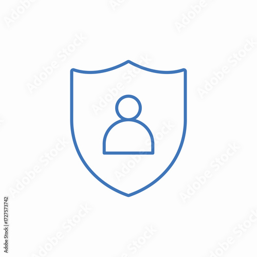 user privacy icon sign vector