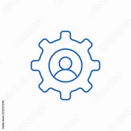 user setting icon sign vector