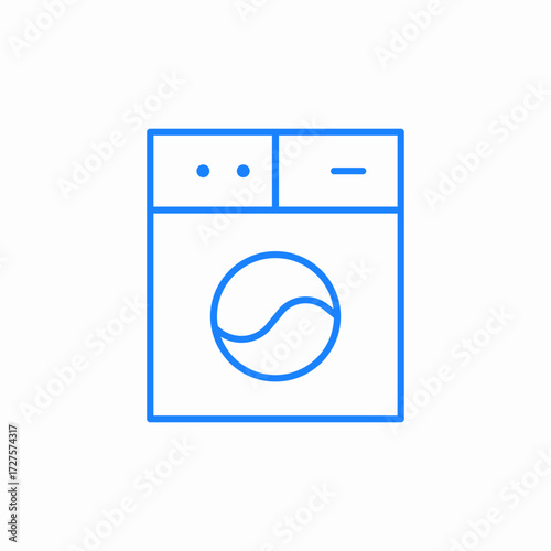 washing machine icon sign vector