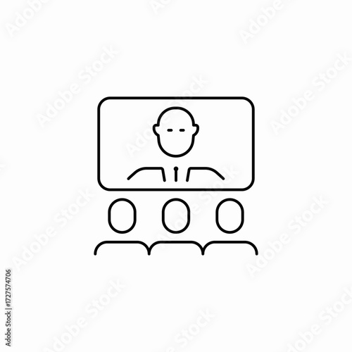 webinar icon icon sign vector