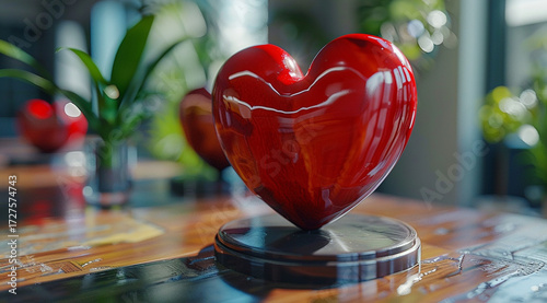 heart shaped candle