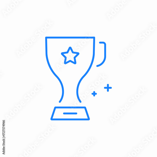 winner cup icon sign vector