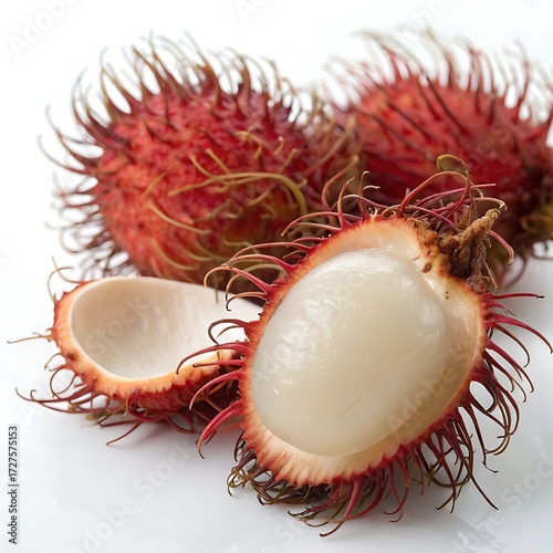 Wallpaper Mural rambutan on white background Torontodigital.ca
