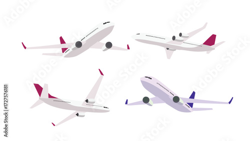 airplane in the air set design 