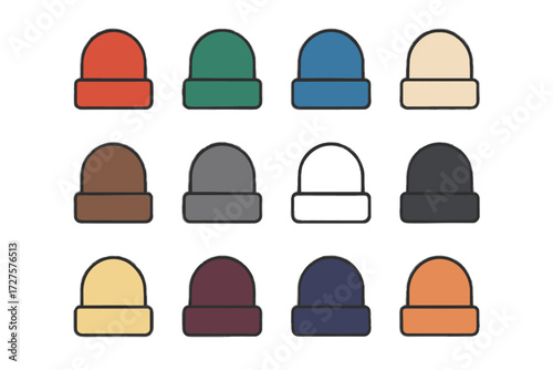 Vector brown mustard grey beige icon icons navy burgundy red black colorful