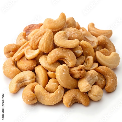 Wallpaper Mural cashew nuts on white background Torontodigital.ca