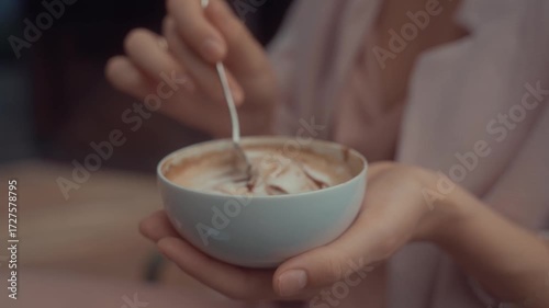 woman with cup of coffee