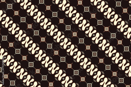 custom batik parang java indonesian folk tribal cloth traditional baroque pattern ethnic ornament art wallpaper background