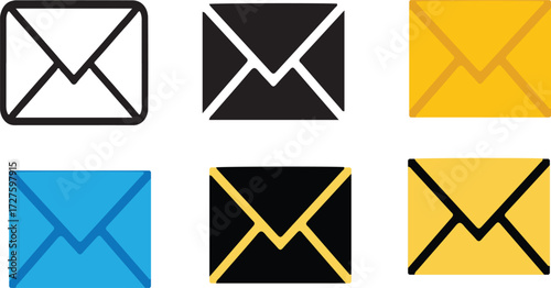 mail icon,Envelope mail icon set,email icon,email icon set white backgroundMail icon,email icon,Envelope icon with email symbol icon set white background