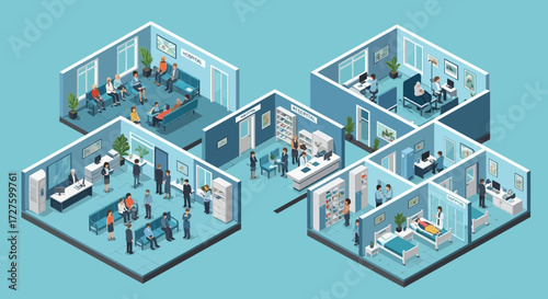 montage of business people