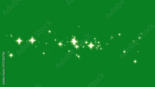 Golden stars and bokeh lights sparkle, magic sparkles glitter line stars, glowing fairy sparkle line burst, fairy dust wand glitter stars trail transition on alpha channel loop 4k animation