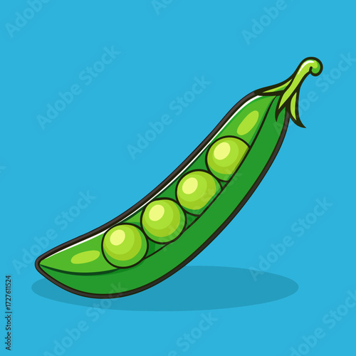 pea pod and peas