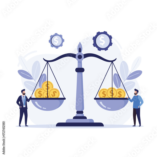 Balancing the scales of financial prosperity with individuals making critical investment decisions.