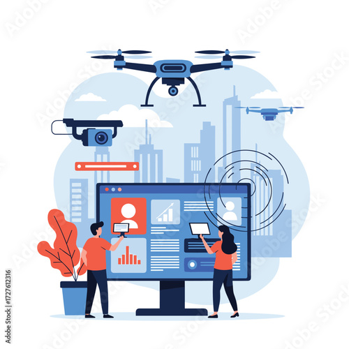 Innovative drone technology solutions are revolutionizing modern city surveillance and data analysis.