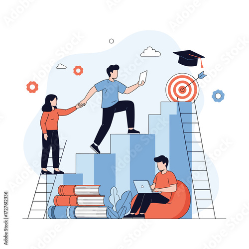 Achieving educational goals through collaboration and continuous learning.