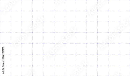 Square grid of graph paper. Abstract checkered background. Geometric pattern for school, technical engineering lines scale measurement. Lined notebook form on white background
