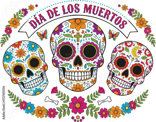 Día de los Muertos Sugar Skulls