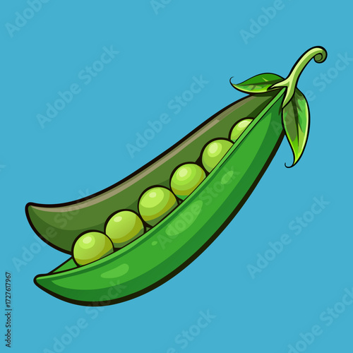 pea pod and peas