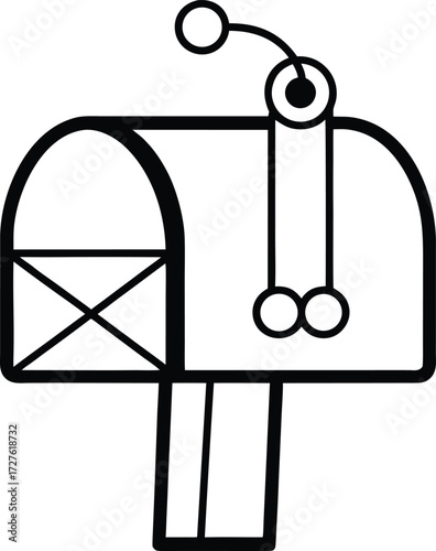 vector illustration of a microscope and a test tube