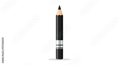 Black Pencil with Silver Accents.