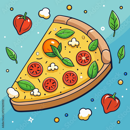 pizza with vegetables