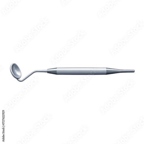 A professional dental mouth mirror instrument for oral examination, isolated on a clean white background.