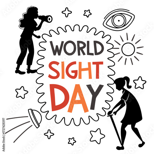 WORLD SIGHT DAY vector illustration