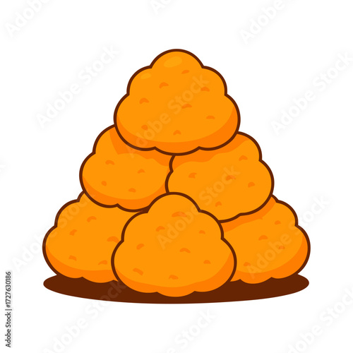 potatoes food items vector illustration