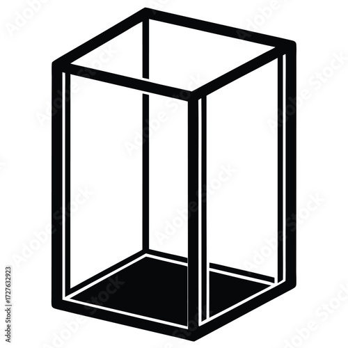 glass partition vector icon  on white background