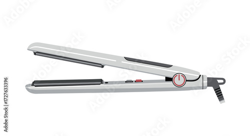 Modern White Ceramic Hair Straightener for Professional Styling.