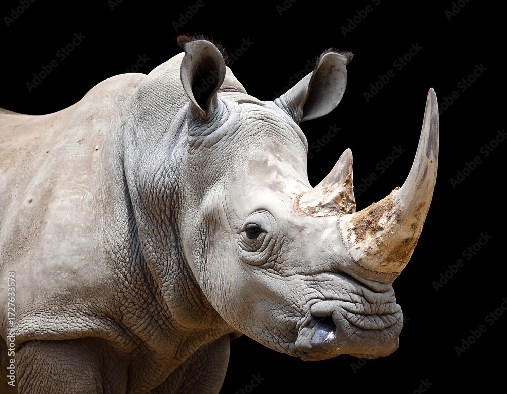 Fototapeta premium Close-up of a rhinoceros (1)