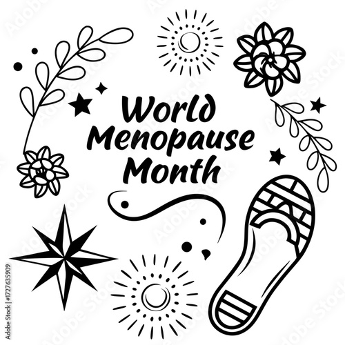 WORLD MENOPAUSE MONTH vector illustration