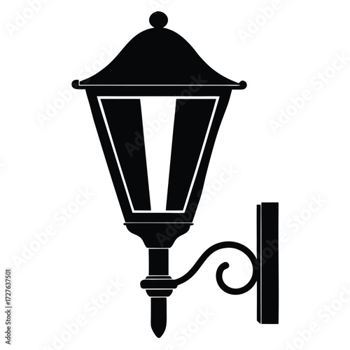Fotografía wall sconce vector icon on whitr background