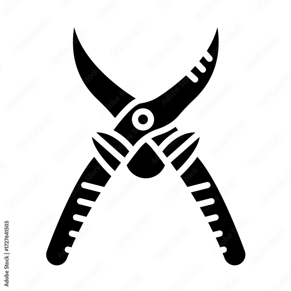 Fototapeta premium Pruning Shears Vector Icon