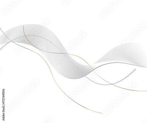 Abstract flow lines design on black background