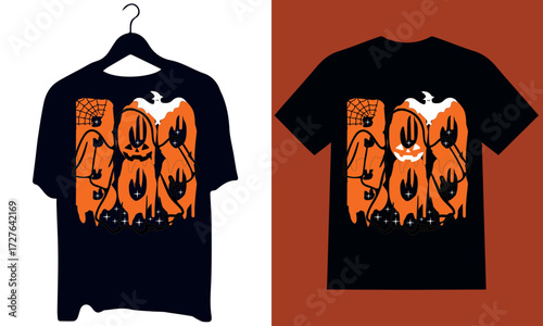 Black cotton t-shirt design template with fire print illustration for fashion apparel clothing wear
