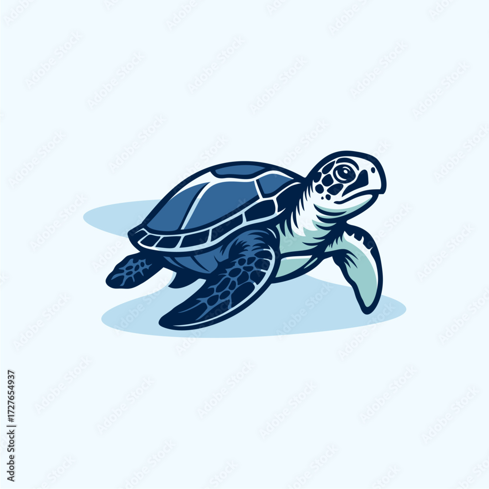 Fototapeta premium sea turtle logo