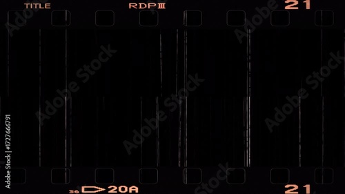 Retro frame overlay on a transparent alpha channel in a seamless loop.