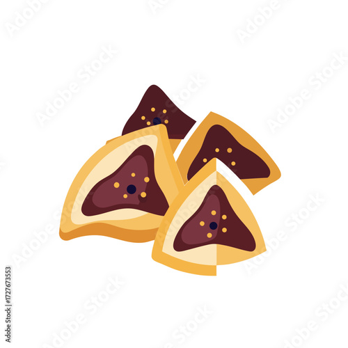 hamantaschen prune vector  alt  bites  dough  pock