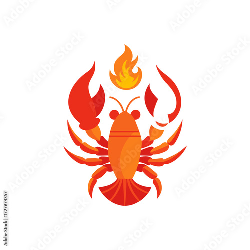 bisque homard vector  roux  flame  meat  shells  r