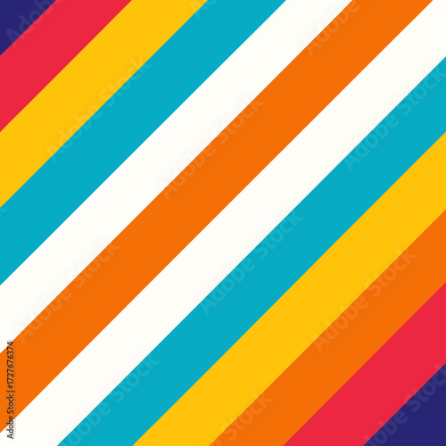 Free Download Diagonal stripes in bright colors isolated on transparent background - GFXLoad