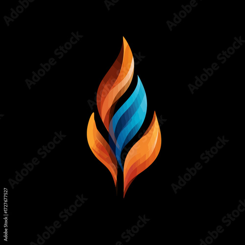 Abstract flame design