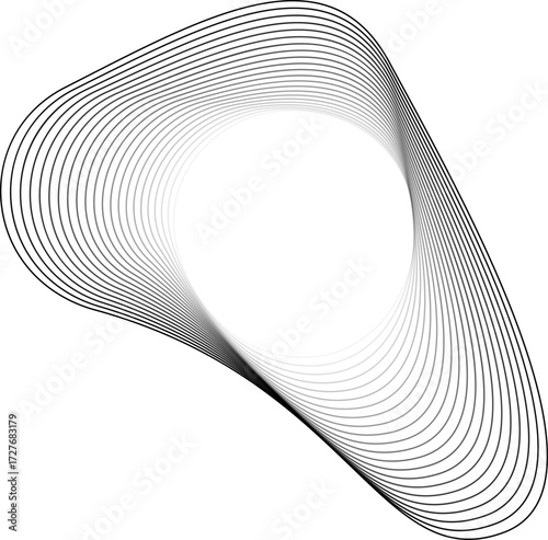 Round figure with wild outer contours and a center emitting a luminous, radiant feel.