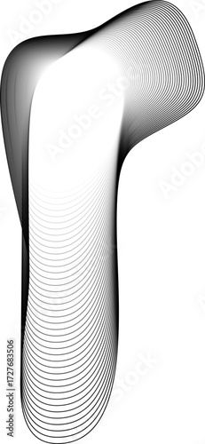 Freeform blob shape with minimal styling and a radiant center of deepening opacity.