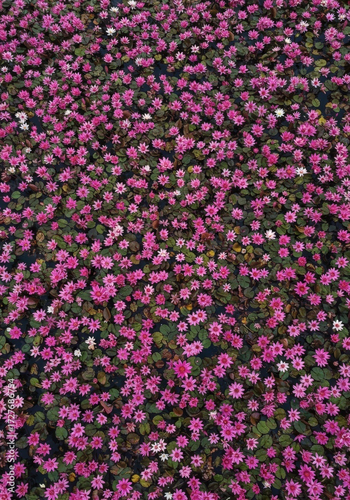 Fototapeta premium Dense pink flowers