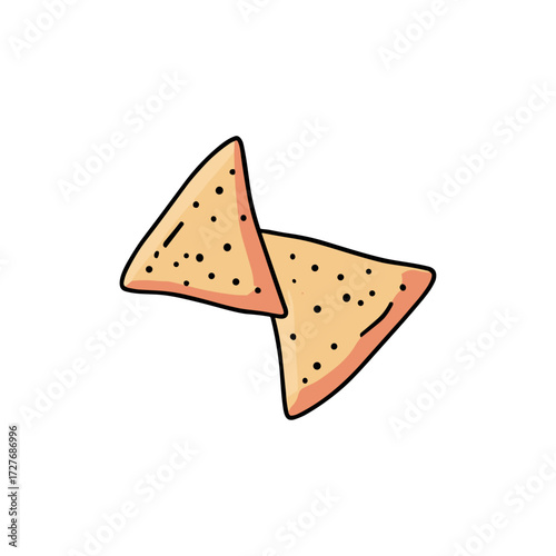 African food injera icon logo flat vector design