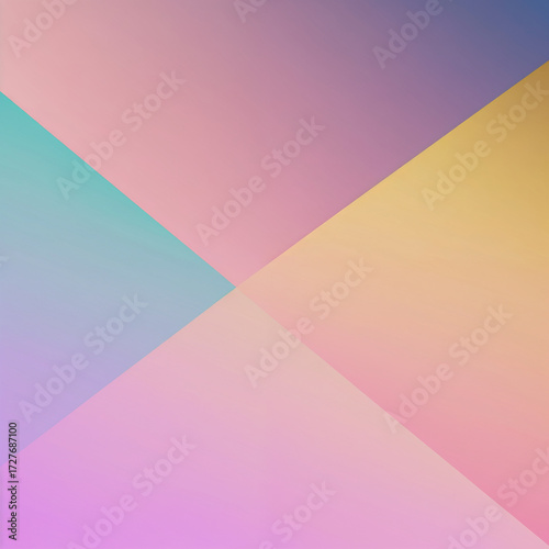 Soft Multicolored Abstract Geometric Gradient Background