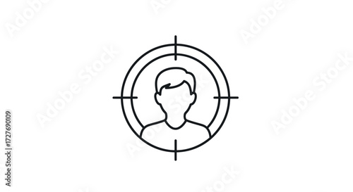 Targetted Profile Icon for Marketing Focus.