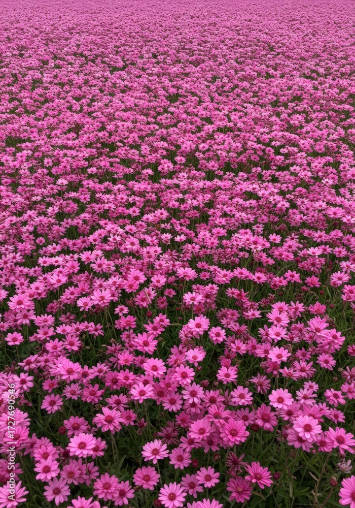 Obraz premium Pink flower field